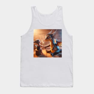 Adventures of a Baby Dragon and a Baby Human Tank Top